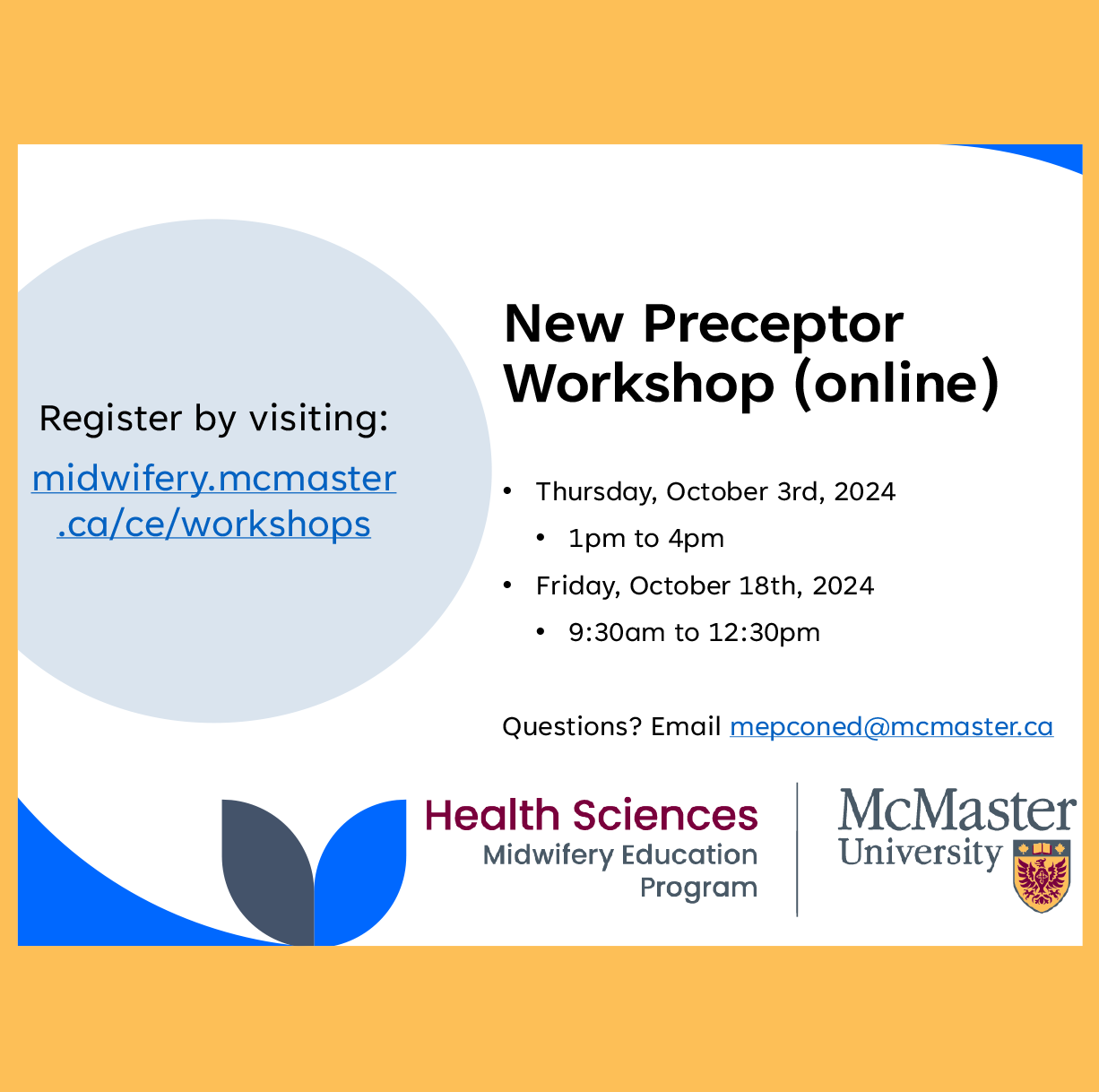 New Preceptor Workshop